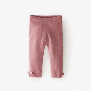 Zara baby pink knit pants - size 6-9M